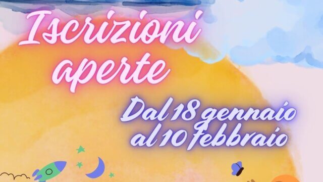 Scuola dell’Infanzia: Iscrizioni aperte