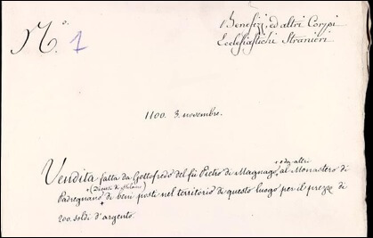 Cenni storici di Magnago dal 1346 al 1753